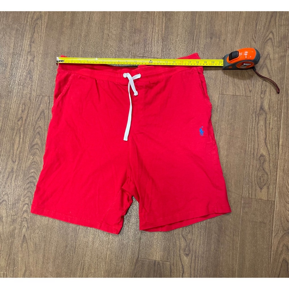Polo Ralph Lauren Mens 3XL Red Knit Shorts Pony Logo Drawstring Lounge 3XTG - Picture 3 of 9